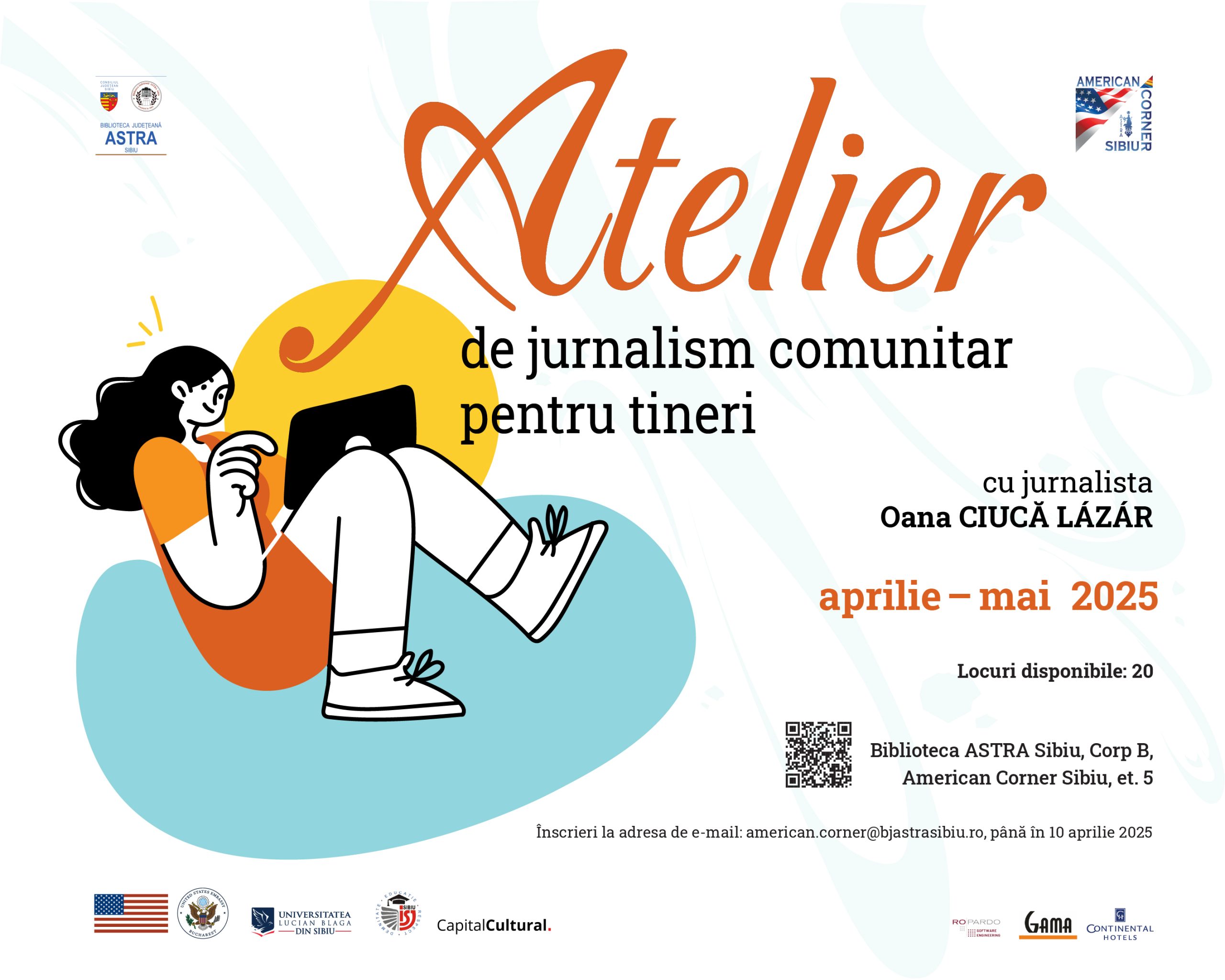 Atelier de jurnalism comunitar pentru tineri la American Corner Sibiu